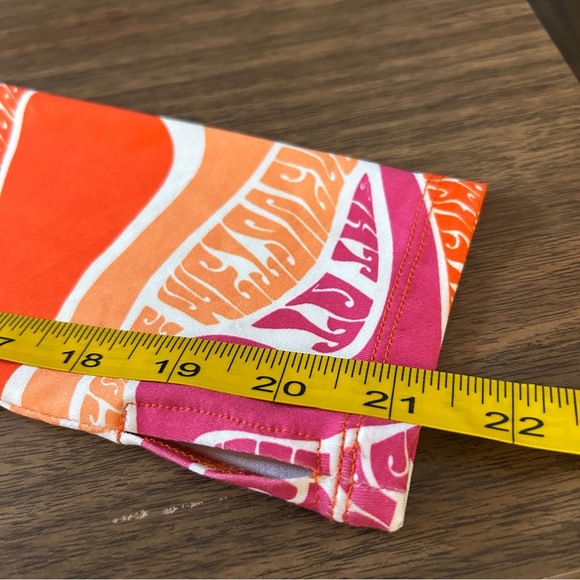 Twik Orange and Purple Patterned Blouse L - Picture 9 of 10